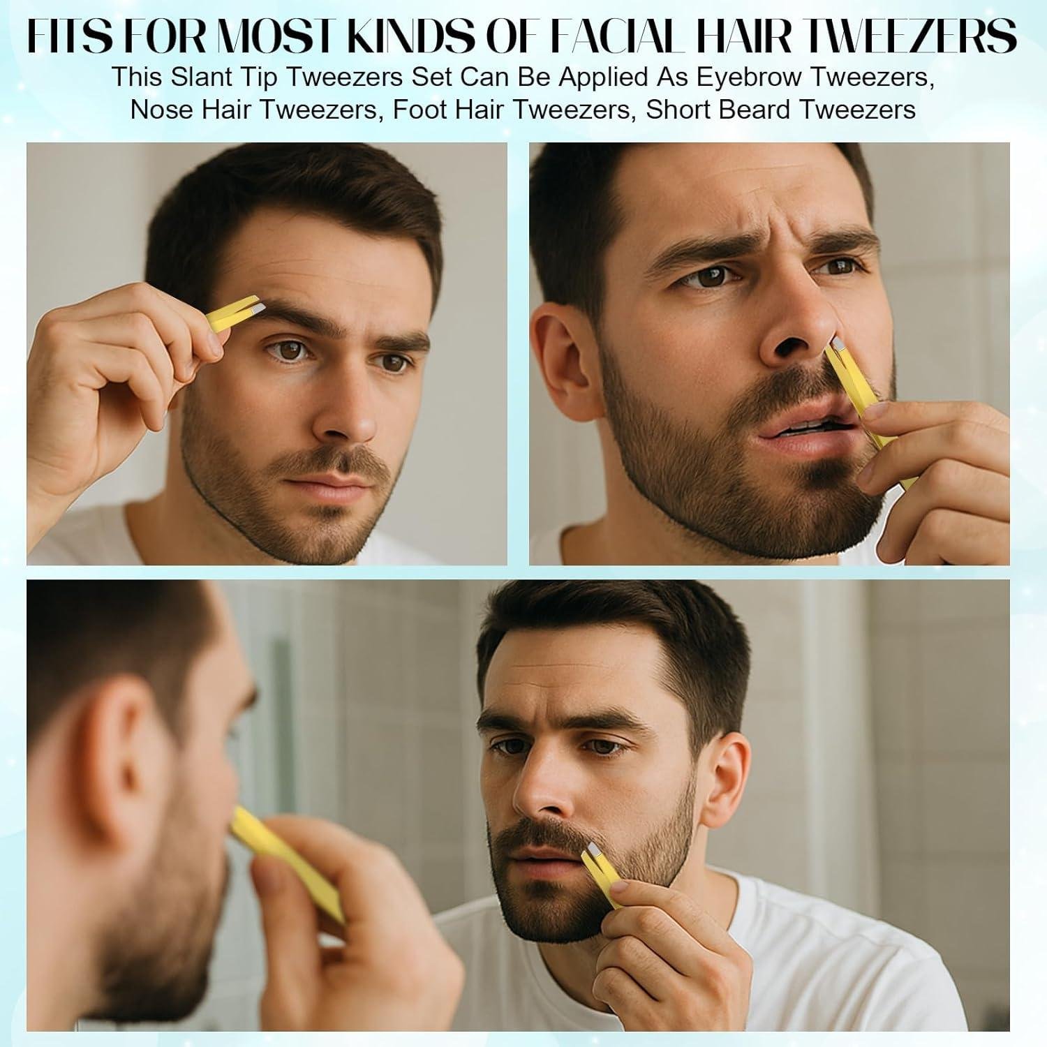 60Pcs Slanted Tweezer Review: Safe for Sensitive Skin?