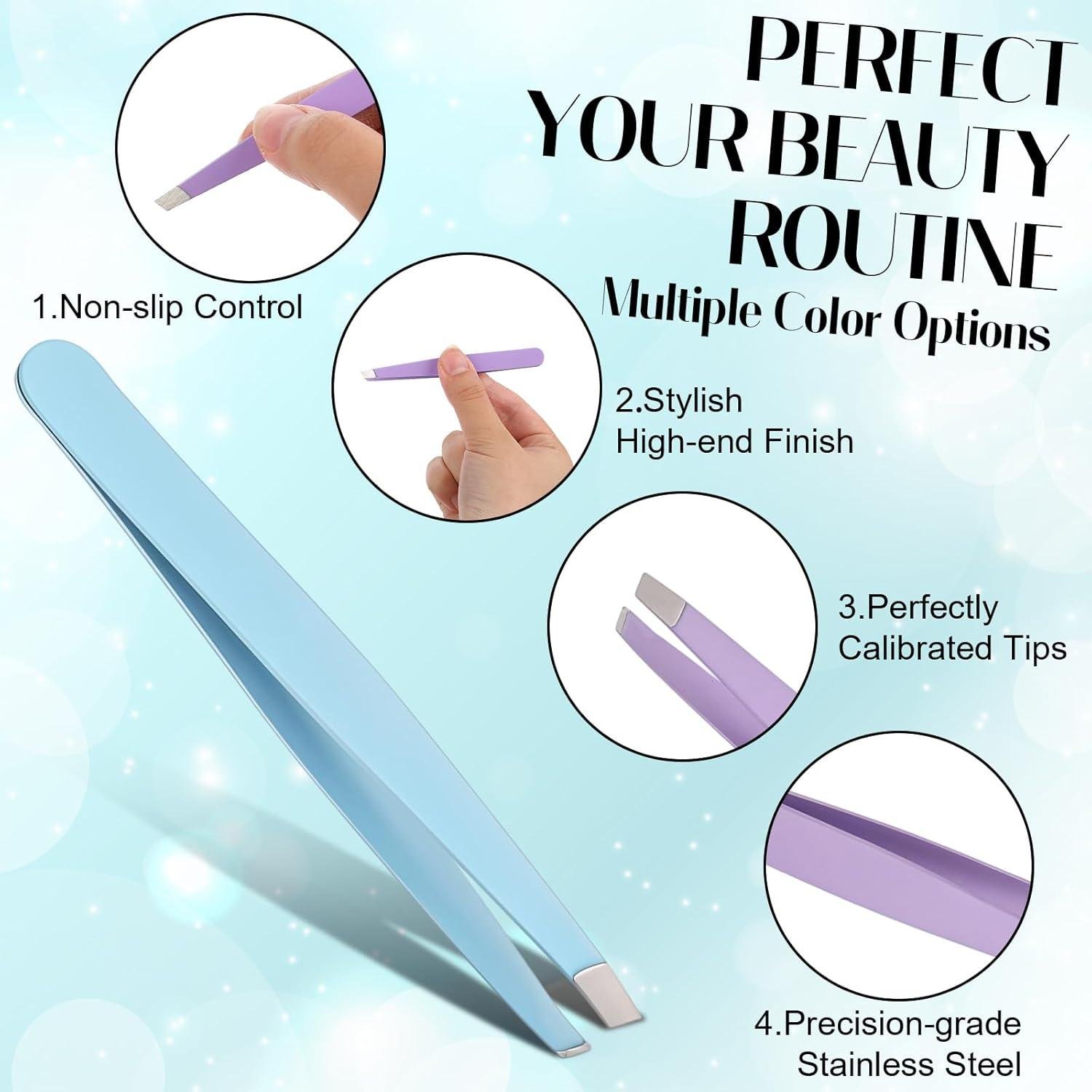 60Pcs Slanted Tweezer Review: ⁢Safe for Sensitive Skin?