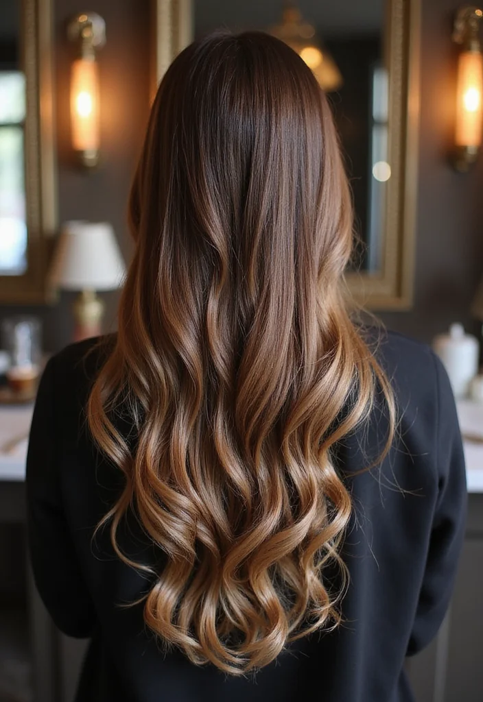 Transform Your Look with 10 Luxury Brown Hair Extensions You Can’t Miss! - 10. Balayage Extensions: Trendy Transition 1