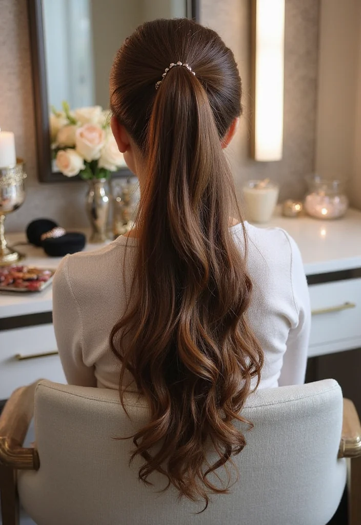 Transform Your Look with 10 Luxury Brown Hair Extensions You Can’t Miss! - 7. Ponytail Extensions: Chic and Sleek 1