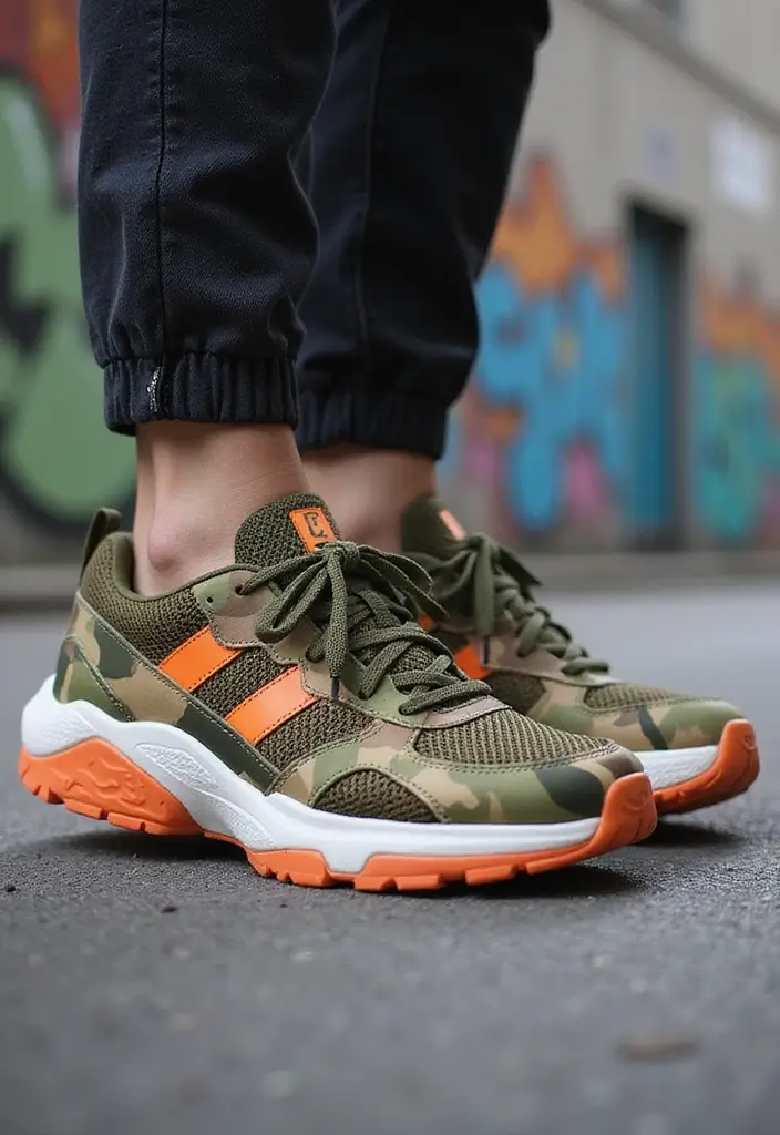 12 Vibrant Sneakers to Make Your Outfit Pop (Wait Until You See #8!) - 10. Cool Camo Sneakers 1