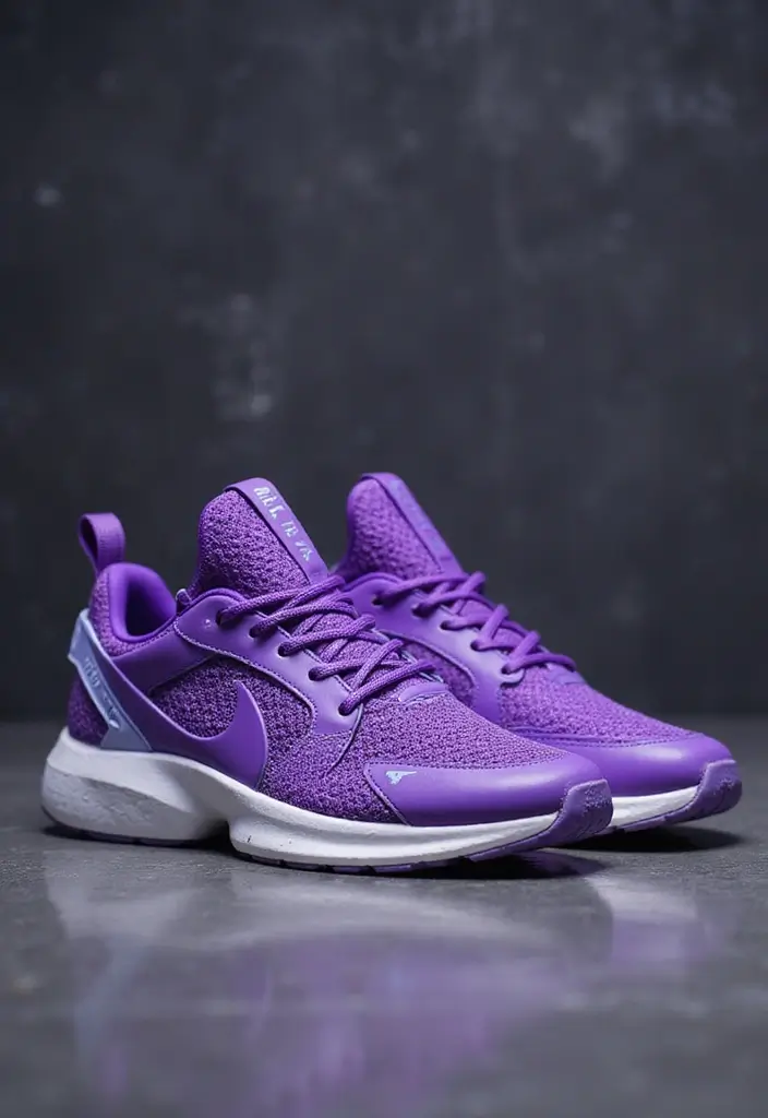 12 Vibrant Sneakers to Make Your Outfit Pop (Wait Until You See #8!) - 5. Majestic Purple Hues 1