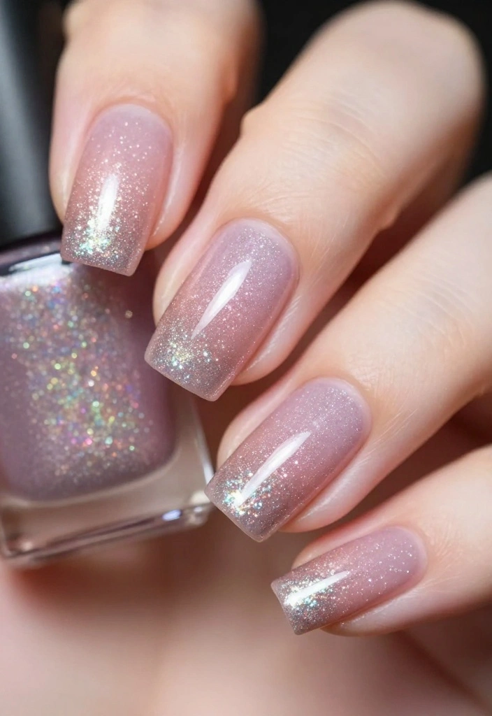 14 Adorable Valentine's Nail Ideas That'll Make You Fall in Love at First Sight! - 11. Glitter Gradient 1