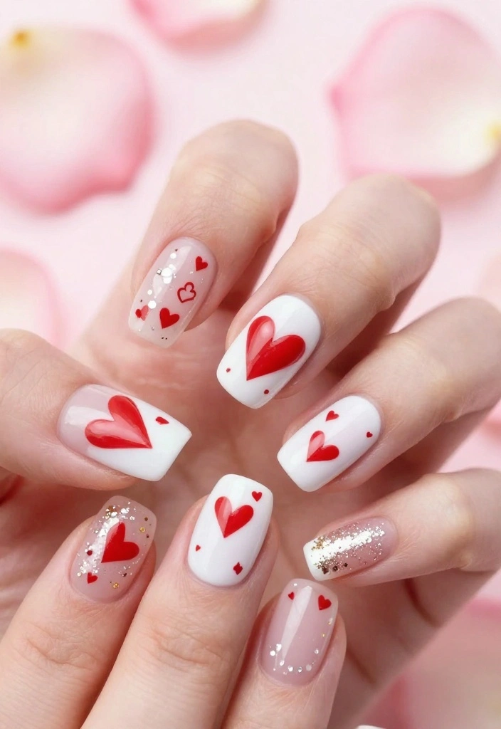 14 Adorable Valentine's Nail Ideas That'll Make You Fall in Love at First Sight! - 2. Love Letter Nails 1