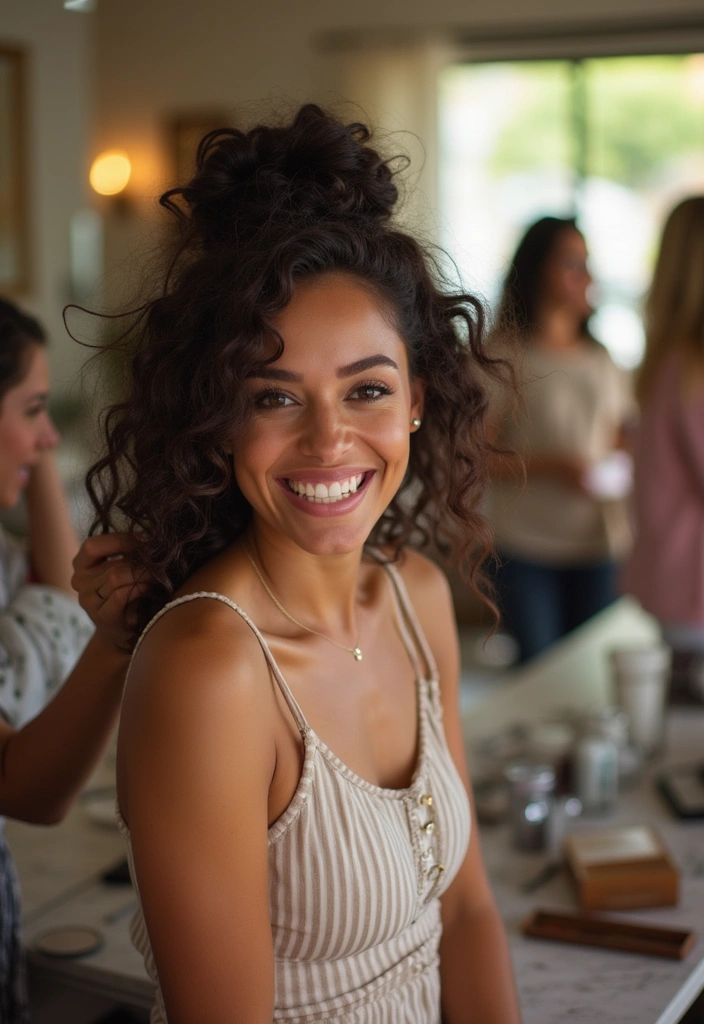 14 Easy Curly Hairstyles You Can Do in Under 10 Minutes (Perfect for Busy Mornings!) - 10. Two-Minute Curly Twist 1