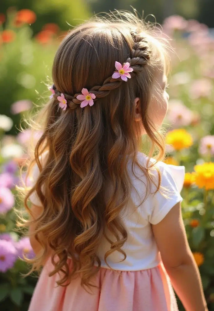 15 Adorable Kids Hairstyles That Are Super Easy and Will Make Your Little One Shine! - 4. Half-Up, Half-Down Twist 1