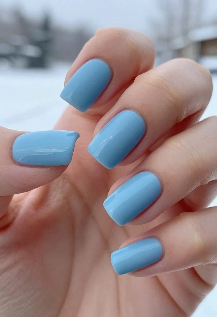 16 Icy Blue Nail Color Ideas for a Chic Winter Look Everyone Will Love! - 10. Icy Blue with Matte Finish 1