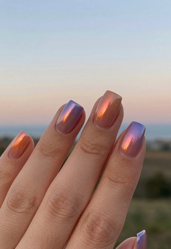 16 Unique Jelly Nail Styles You’ve Never Tried (And You Absolutely Should!) - 10. Sunset Jelly Nails 1