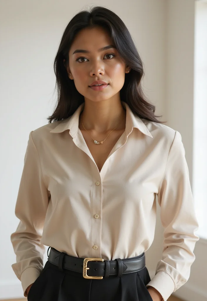 19 Styling Hacks for Women's Tops That Will Change Your Wardrobe Forever (Don't Miss #7!) - 15. Add a Belt 1