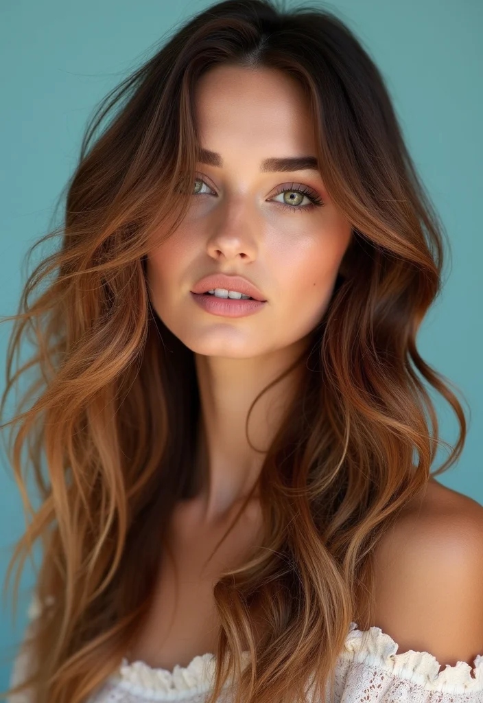 Witness the Magic: 14 Brown Hair Transformations with Caramel Highlights That Will Leave You Speechless! - 2. Bold and Beautiful: Chunky Caramel Highlights 1