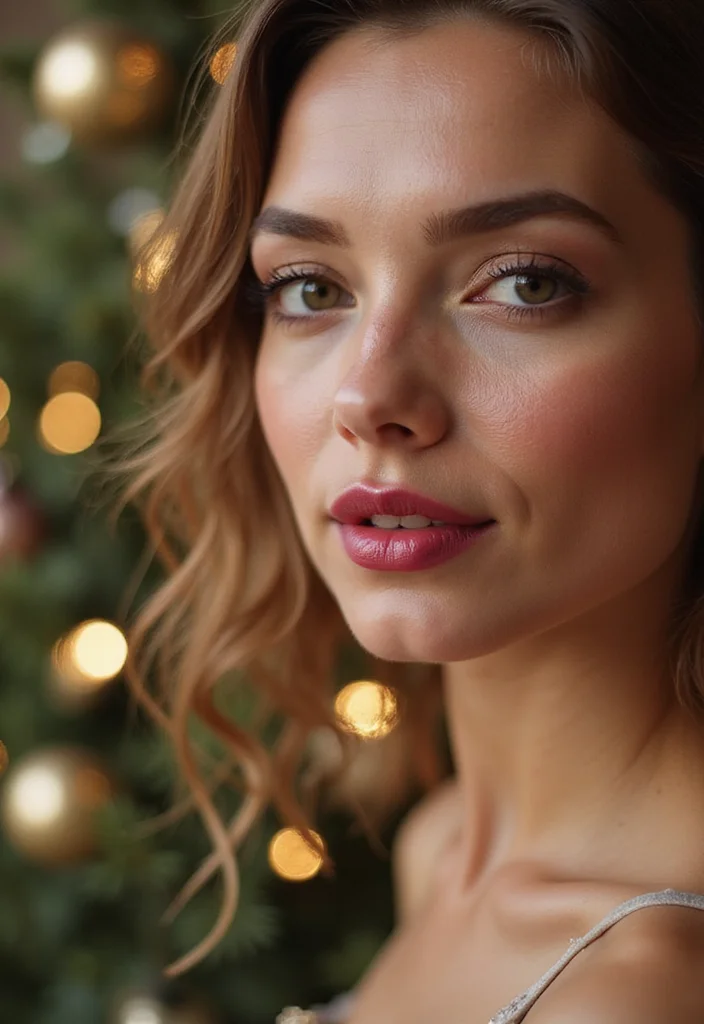 13 Sophisticated Holiday Makeup Looks That Exude Elegance and Class! - 3. Berry Stained Lips with Soft Glowing Skin 1