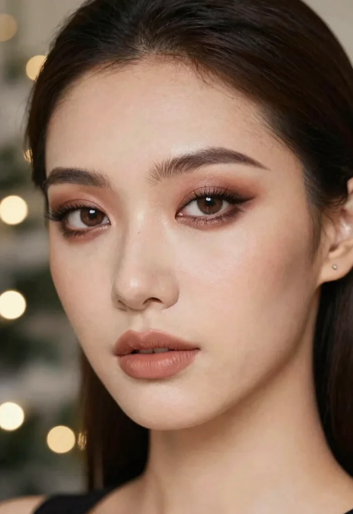 13 Sophisticated Holiday Makeup Looks That Exude Elegance and Class! - 8. Soft Brown Smokey Eye with Warm Neutrals 1