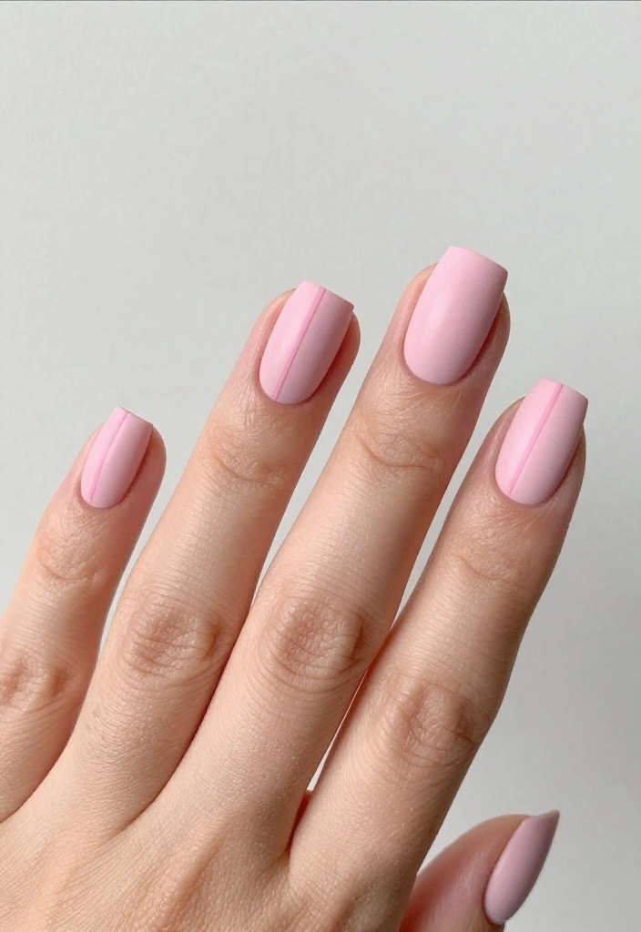 15 Diseños de Uñas Rosa que Te Harán Decir '¡Quiero Esto Ya!' - 13. Uñas Rosa Minimalistas 1