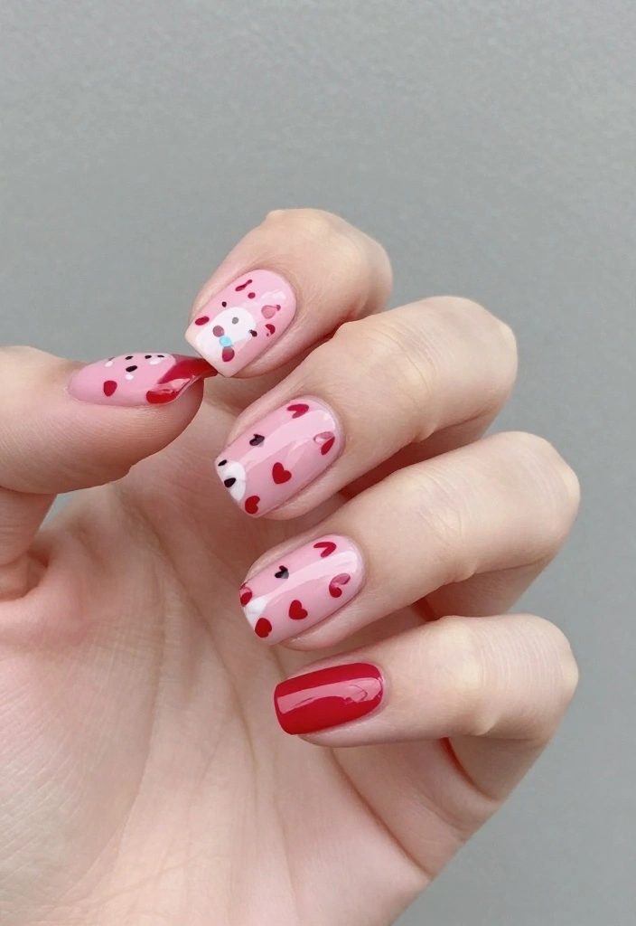 15 Valentine's Nail Trends You Need to Try This Year (Number 7 Will Blow Your Mind!) - 10. Animal Print Love 1
