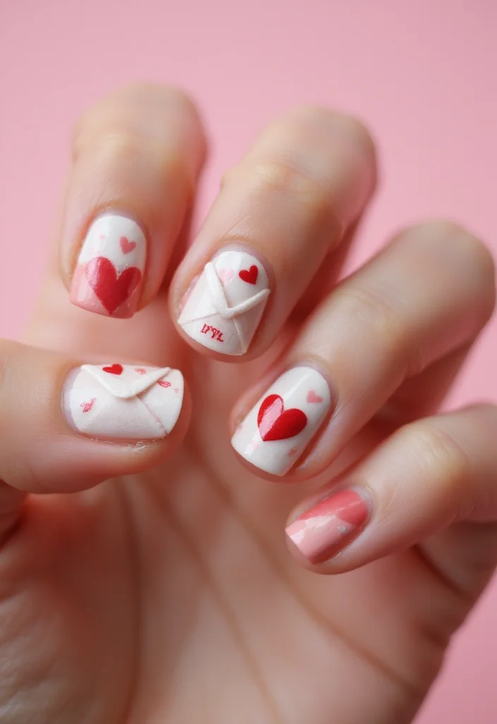 15 Valentine's Nail Trends You Need to Try This Year (Number 7 Will Blow Your Mind!) - 9. Love Letter Inspiration 1