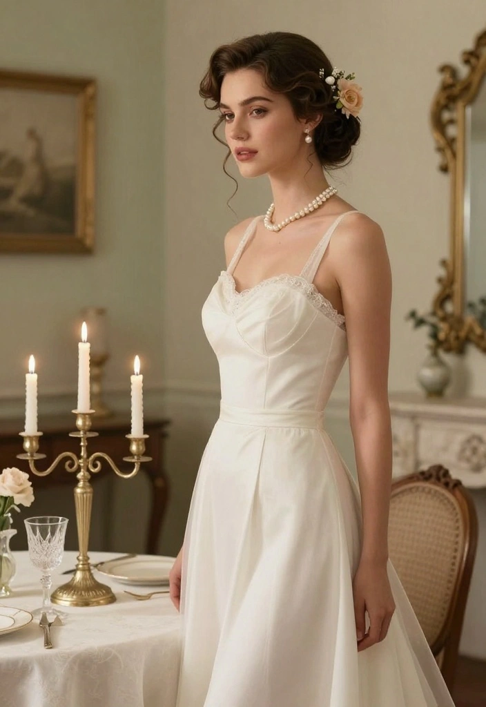 16 Boho Bridal Hairstyles That Are Perfect for a Free-Spirited Bride! - 14. Vintage Chignon with Floral Embellishments 1