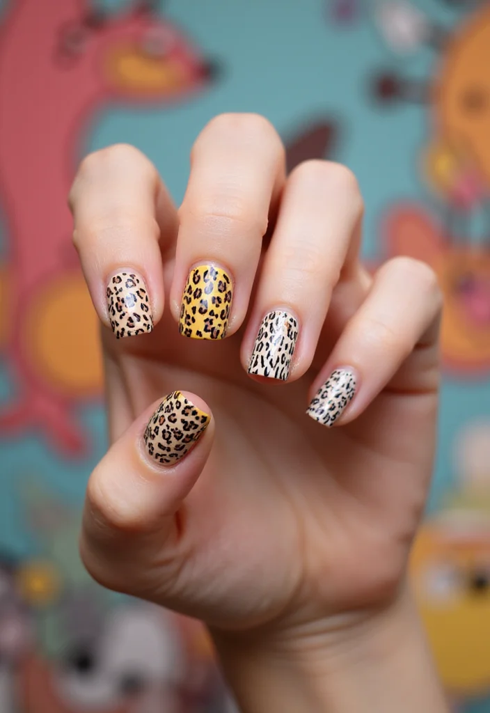 20 February Nail Inspo 2026 from Top Influencers You Need to Follow Now! - 10. Whimsical Animal Prints 1