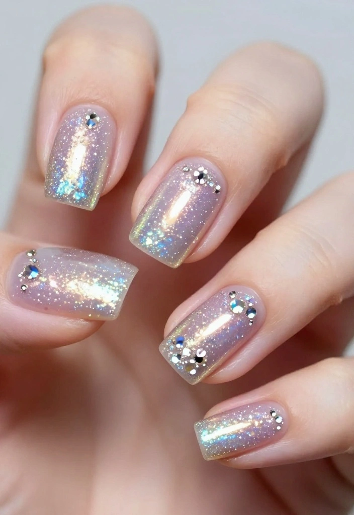 20 February Nail Inspo 2026 from Top Influencers You Need to Follow Now! - 18. Crystal-Inspired Nails 1
