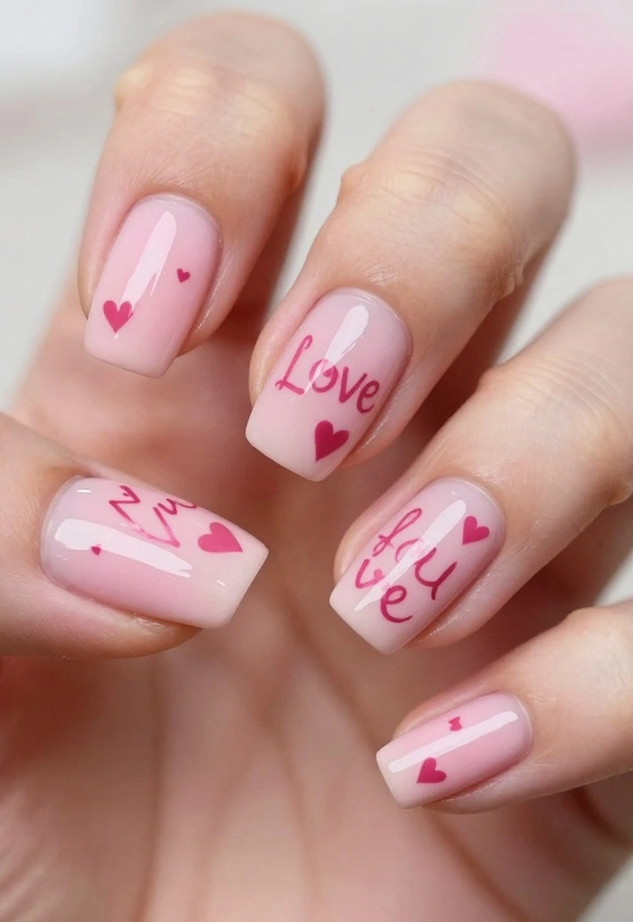 20 February Nail Inspo 2026 from Top Influencers You Need to Follow Now! - 20. Love Letter Nails 1