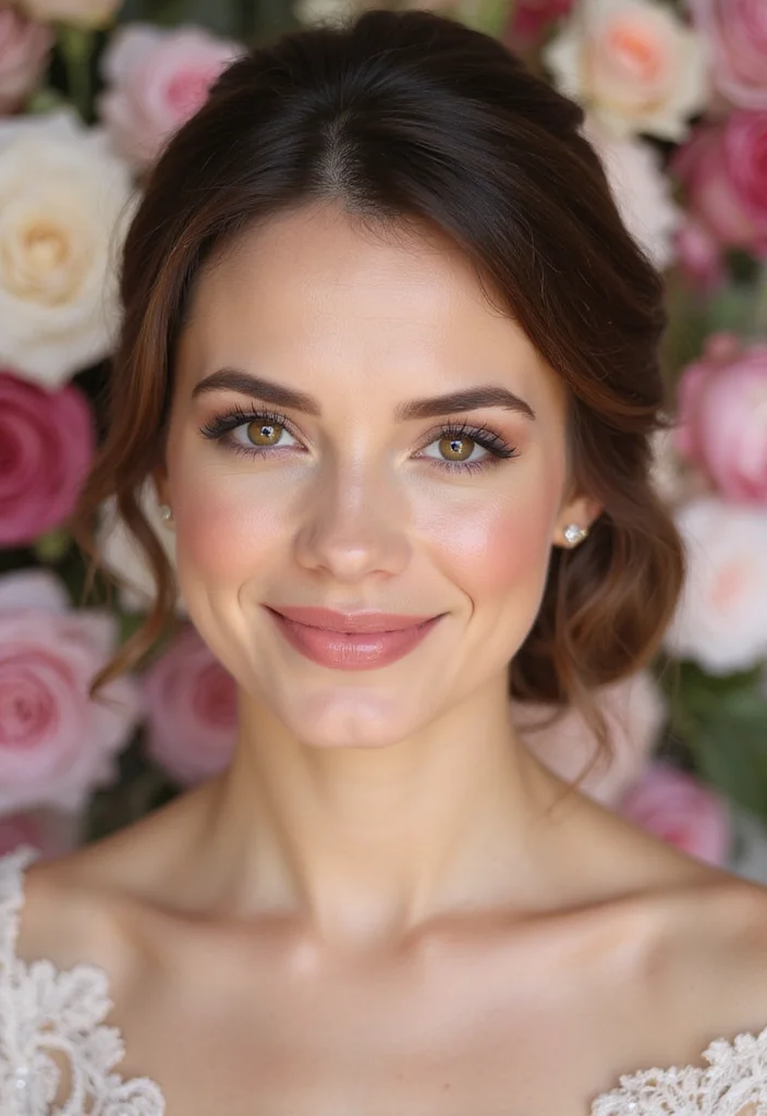 20 Stunning Bride Makeup Trends for 2026 That Will Leave You Breathless (Don't Miss #5!) - 15. Blush-Toned Elegance 1