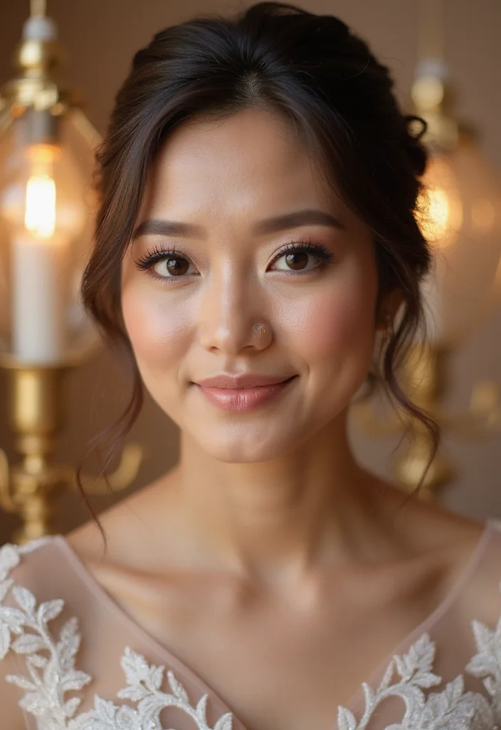 20 Stunning Bride Makeup Trends for 2026 That Will Leave You Breathless (Don't Miss #5!) - 20. Glamorous Highlighter 1