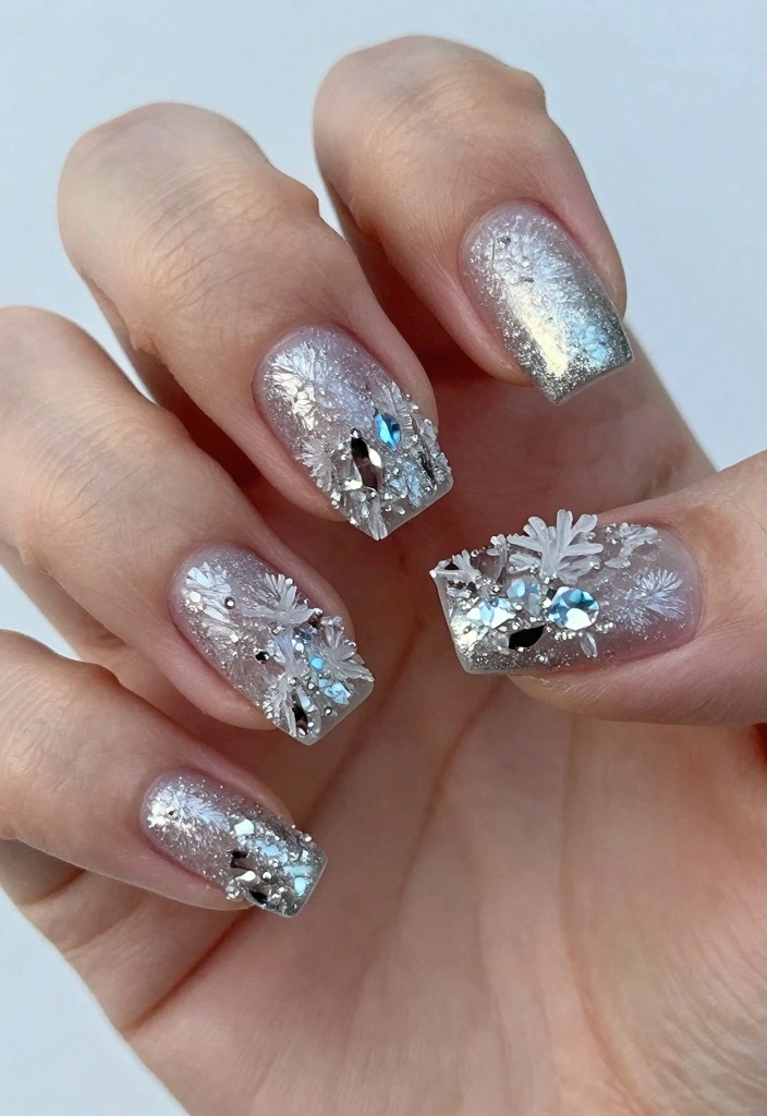 20 Stunning Winter Nail Designs That Will Make You Swoon (You Won't Believe #15!) - 14. Dazzling Icicles 1