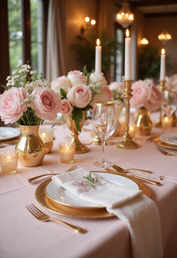21 Jaw-Dropping Wedding Color Palettes for Your Dream Day (You Won't Believe #10!) - 1. Timeless Blush and Gold 1