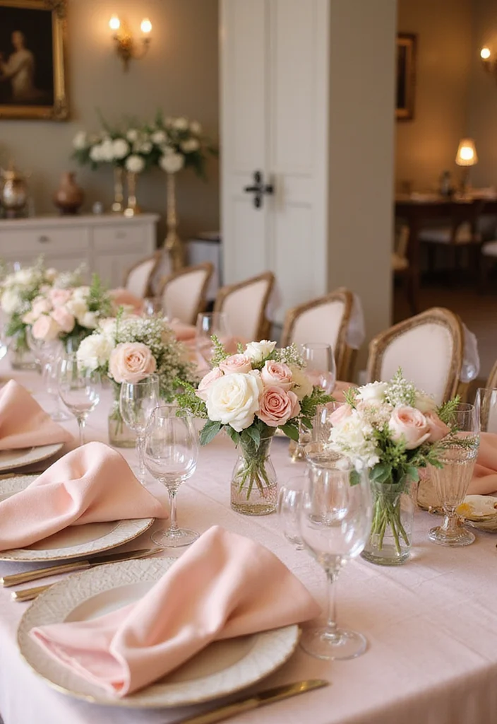 21 Jaw-Dropping Wedding Color Palettes for Your Dream Day (You Won't Believe #10!) - 14. Soft Pink and Champagne 1