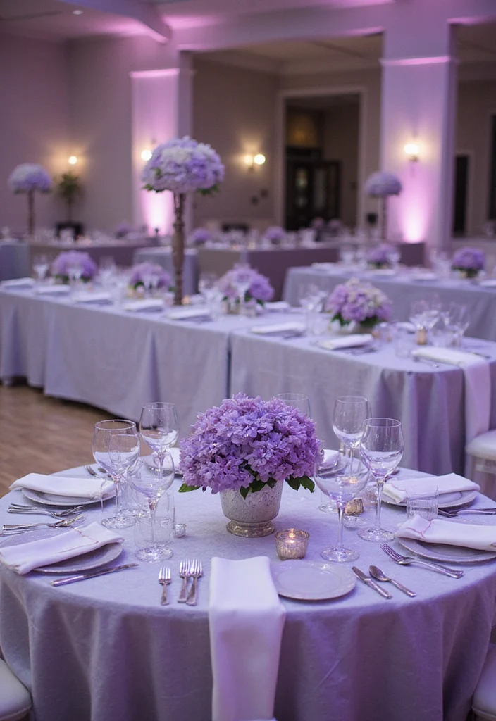 21 Jaw-Dropping Wedding Color Palettes for Your Dream Day (You Won't Believe #10!) - 17. Elegant Silver and Lavender 1