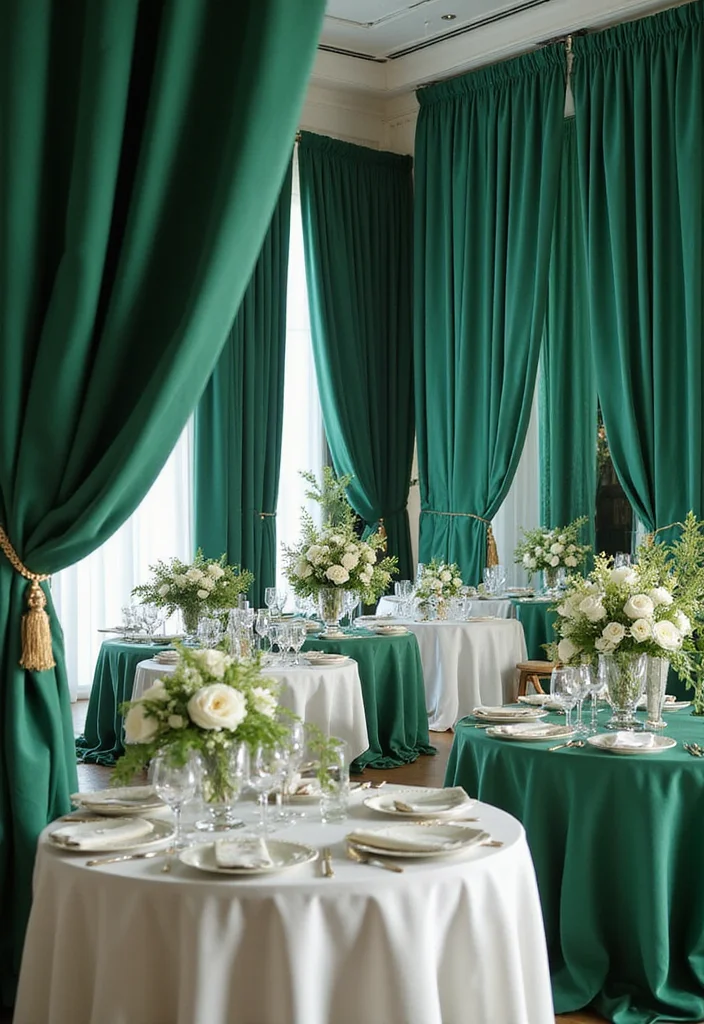 21 Jaw-Dropping Wedding Color Palettes for Your Dream Day (You Won't Believe #10!) - 2. Bold Emerald and White 1