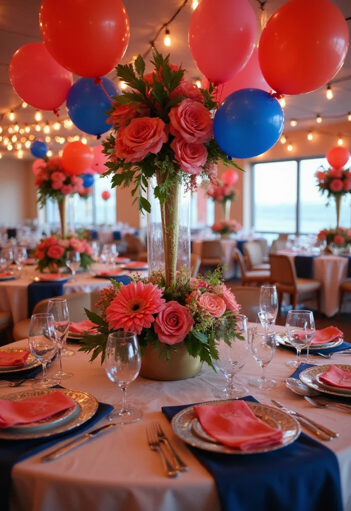 21 Jaw-Dropping Wedding Color Palettes for Your Dream Day (You Won't Believe #10!) - 4. Vibrant Coral and Navy 1