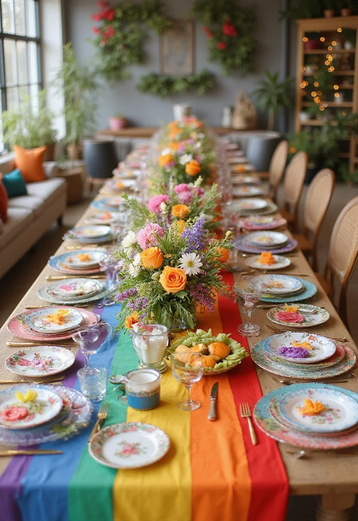 21 Jaw-Dropping Wedding Color Palettes for Your Dream Day (You Won't Believe #10!) - 7. Whimsical Rainbow 1