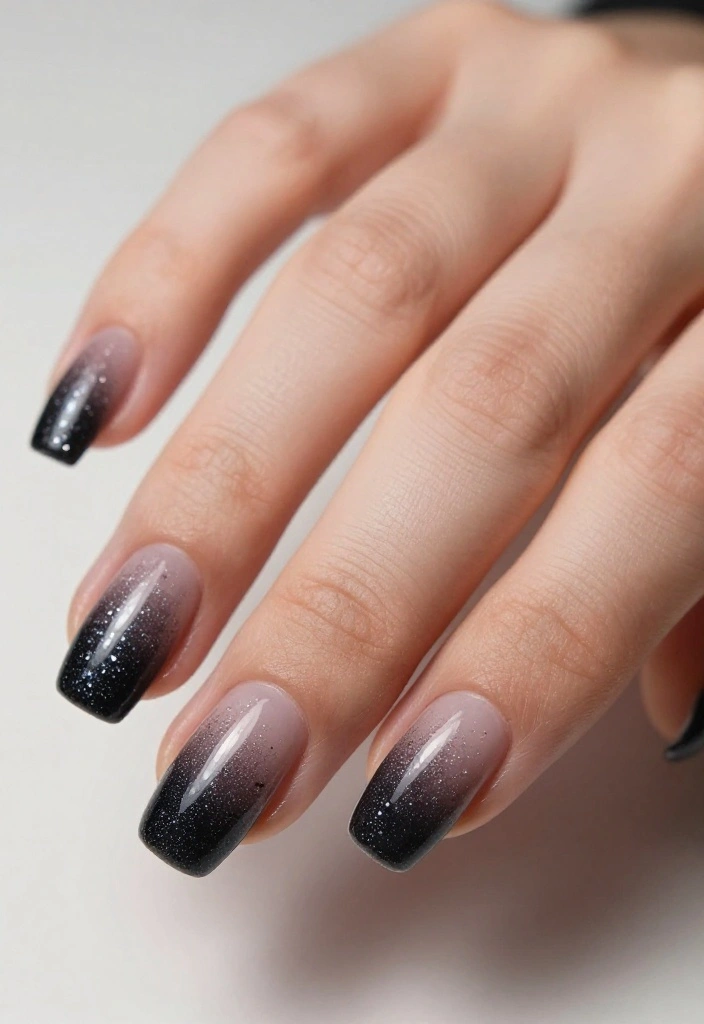 25 Stunning Valentines Nails That Will Make Your Heart Skip a Beat! (You Won't Believe #12!) - 12. Stunning Glitter Ombré 1