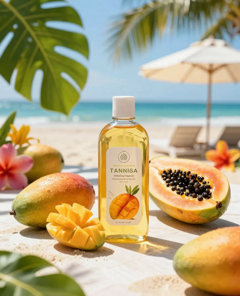 6 Mejores Aceites Bronceadores de 2026 - ¡Consigue un Bronceado Perfecto! - 4. Aceite Bronceador de Mango y Papaya 1