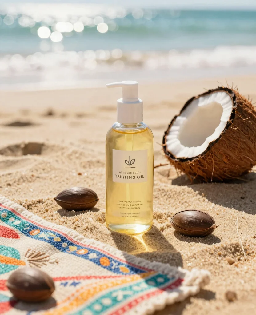 6 Mejores Aceites Bronceadores de 2026 - ¡Consigue un Bronceado Perfecto! - 6. Aceite Bronceador de Karité y Coco 1