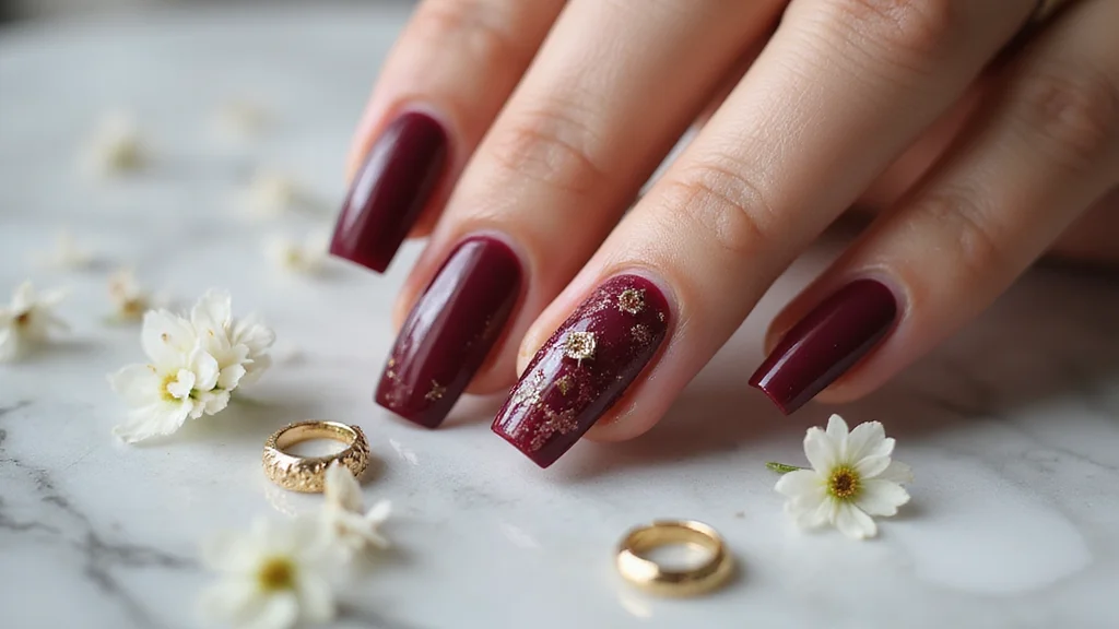 14 Elegant Burgundy Glossy Nail Looks for Your Next Special Occasion!