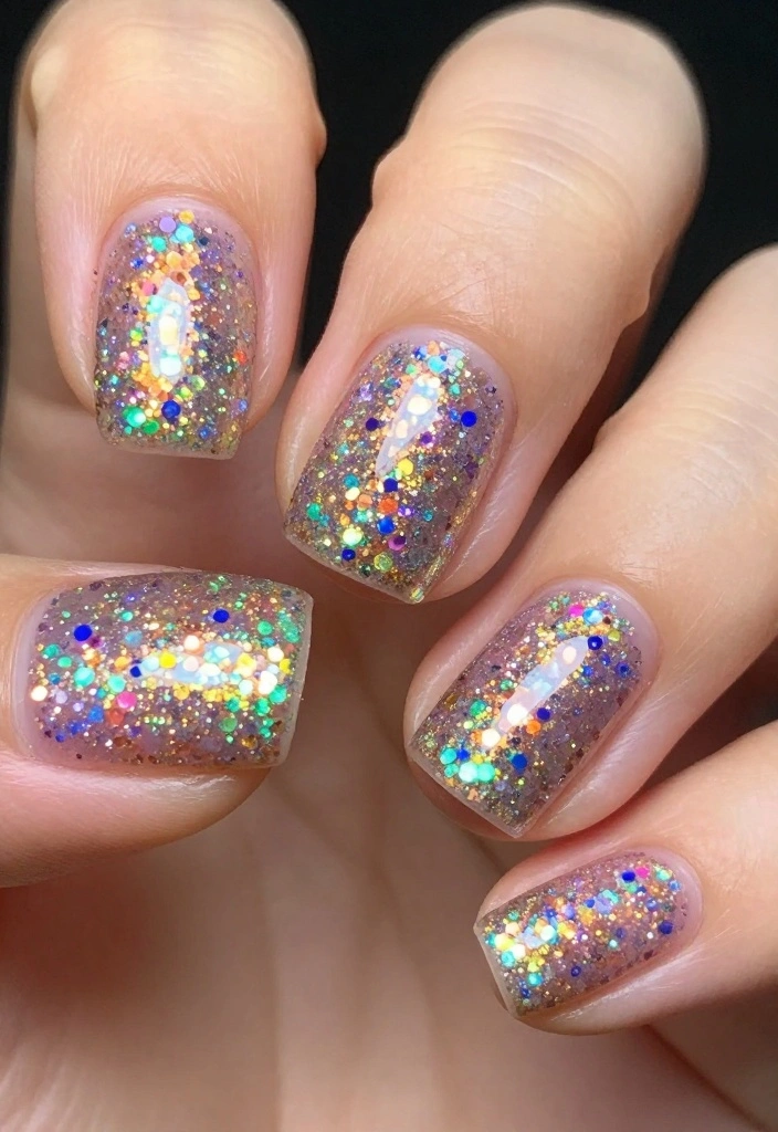 16 Trendy Nail Techniques for 2026 That Will Blow Your Mind! - 7. Glitter Bomb 1