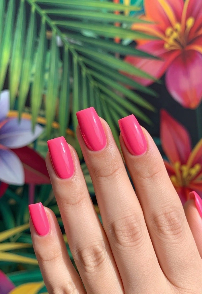 18 Spring Nail Colors You Need to Try (Lemon Yellow Will Steal the Show!) - 13. Flamingo Pink 1