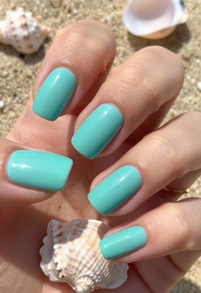 18 Spring Nail Colors You Need to Try (Lemon Yellow Will Steal the Show!) - 15. Aquamarine 1