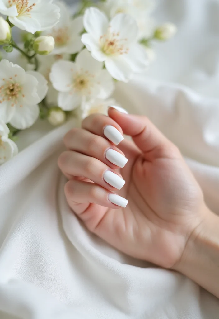18 Spring Nail Colors You Need to Try (Lemon Yellow Will Steal the Show!) - 18. Classic White 1