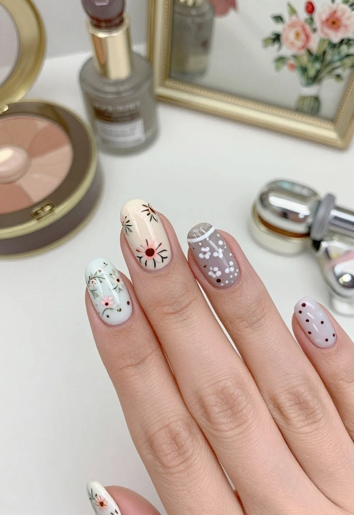 18 Trendy Nail Designs That Will Make Your Friends Jealous (Watch Out for #9!) - 14. Vintage Vibes 1