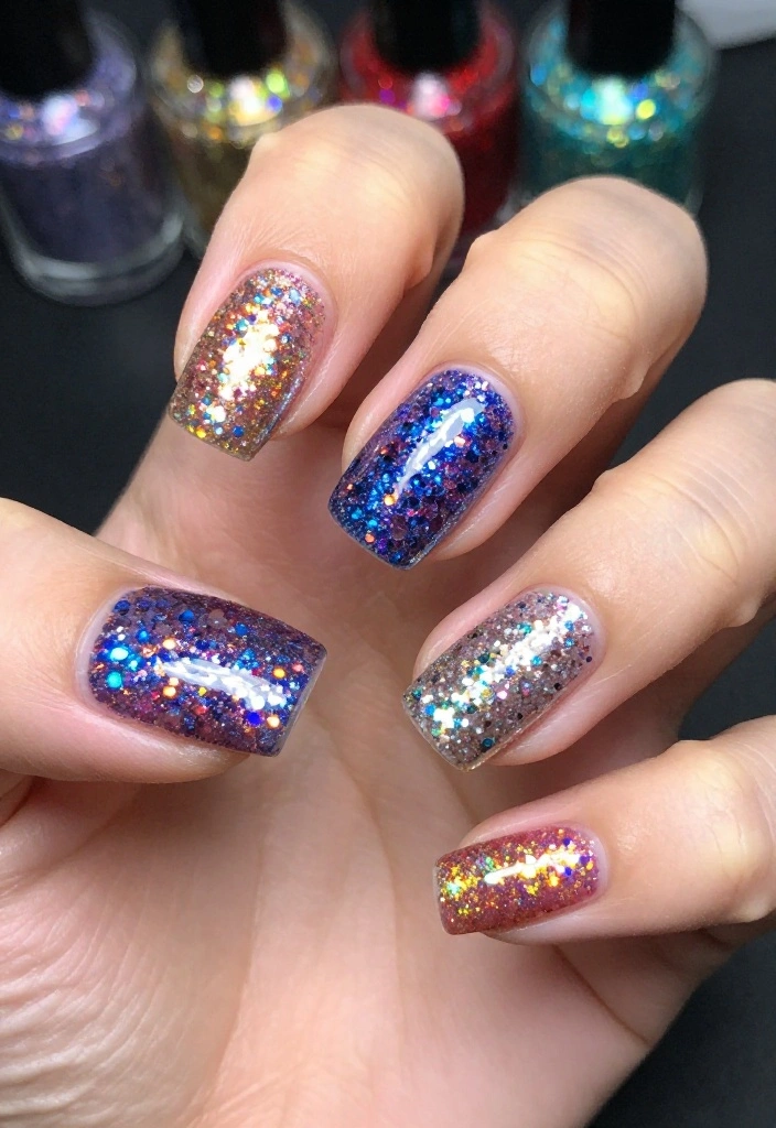 18 Trendy Nail Designs That Will Make Your Friends Jealous (Watch Out for #9!) - 7. Glitter Glam 1