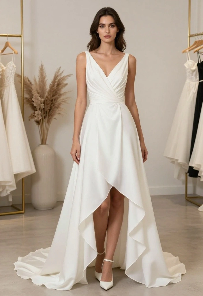 20 Trendy Bridal Dresses for 2026 That Every Fashion-Forward Bride Will Adore! (Wait Until You See #7!) - 7. Asymmetrical Hemlines for the Bold Bride 1