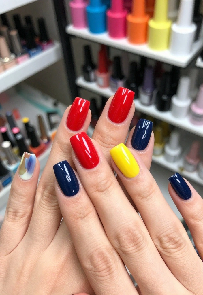 20 Trendy Nail Art Designs You Can DIY at Home (Wait Until You See #11!) - 13. Color Block 1