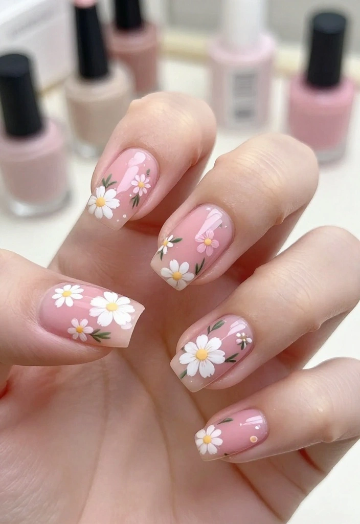 20 Trendy Nail Art Designs You Can DIY at Home (Wait Until You See #11!) - 3. Floral Accents 1