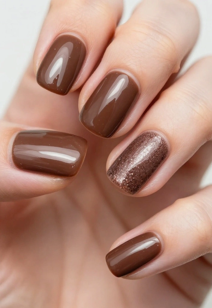 21 Stunning Chocolate Brown Nail Designs for 2026 That Will Leave You Speechless! - 18. Chocolate Brown Textured Nails 1