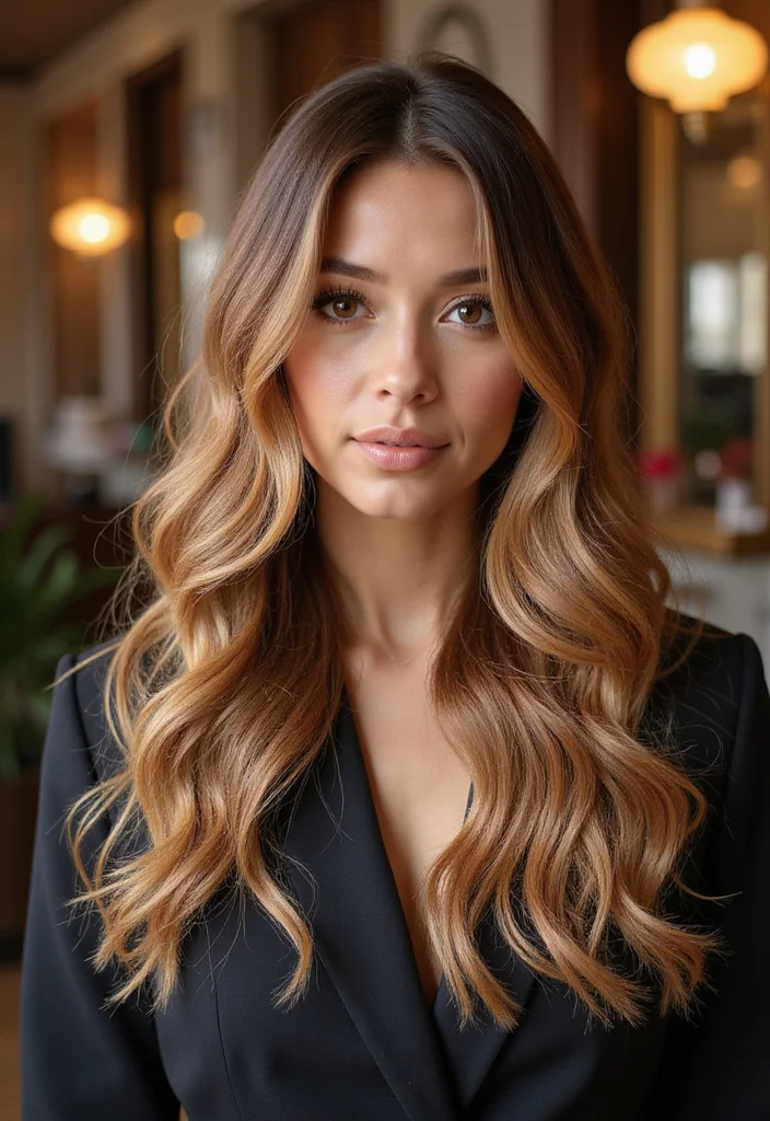 10 Stunning Caramel Highlights That Will Make You Rethink Your Hair Color! - 10. Caramel Highlights with Shimmering Gloss 1