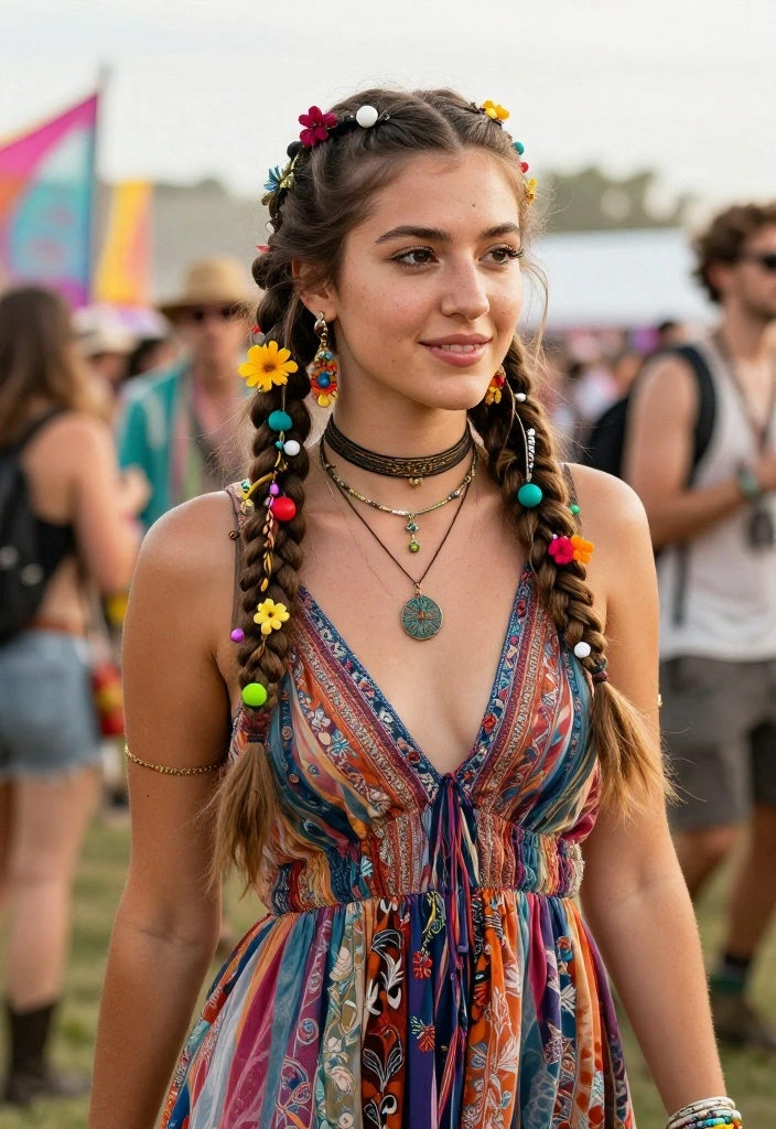 12 Cute Braided Hairstyles That'll Make You the Star of the Party (Watch Out for #9!) - 4. Boho Braids 1