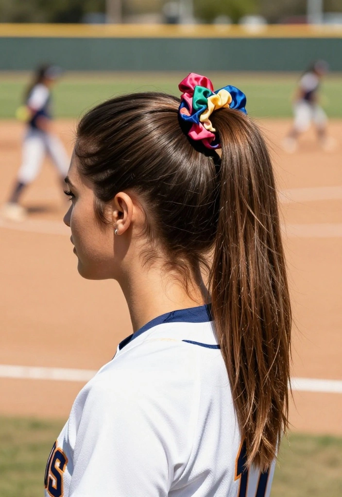 15 Easy Softball Hairstyles That Will Make You the Star of the Field! - 1. Classic High Ponytail 1