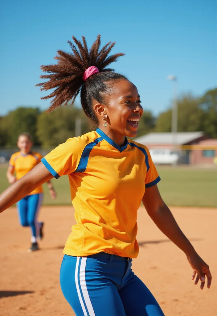 15 Easy Softball Hairstyles That Will Make You the Star of the Field! - 10. Bubble Ponytail 1